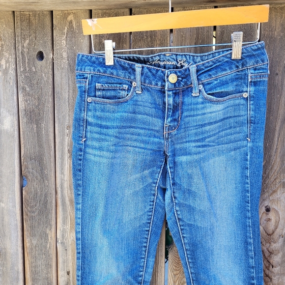 America Eagle Outfitters Blue Skinny Jeans Size 2 - Picture 9 of 16